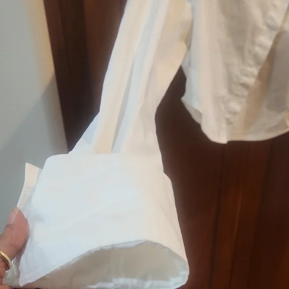 The Frankie Shop White Dress Shirt Crisp Cotton Classic - Picture 3 of 5